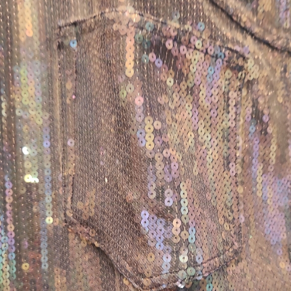 Anthropologie Brand Pilcro Sequins Blue Jean Maxi Skirt - Picture 8 of 9